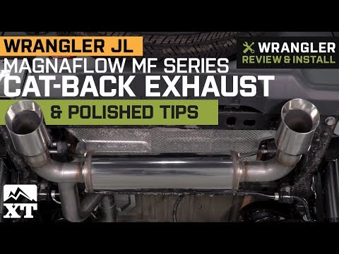 Jeep Wrangler JL Magnaflow MF Series Cat-Back Exhaust & Polished Tips (2018) Sound Clip & Install