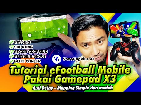 Tutorial eFootball Mobile memakai Gamepad X3 | eFootball Mobile with Controller Gameplay Tutorial