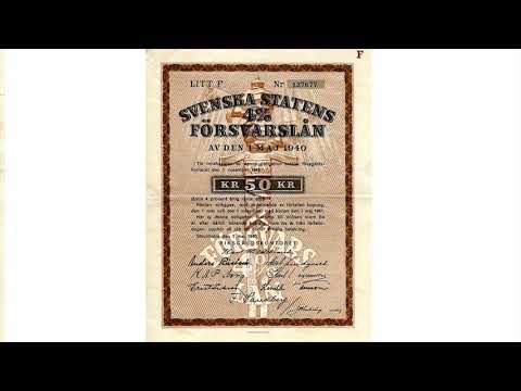 Swedish WW2 war bond song Obligationsmarschen
