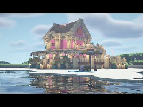 Minecraft Tutorial: How to Build a Beach House in Minecraft