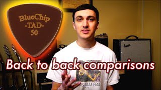 Video thumbnail for This is a $35 Guitar Pick... what's the difference? // Blue Chip comparison by Alex Price