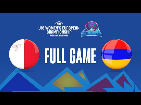 Malta v Armenia | Full Basketball Game |FIBA U16 Women's European Championship 2023 - Division C