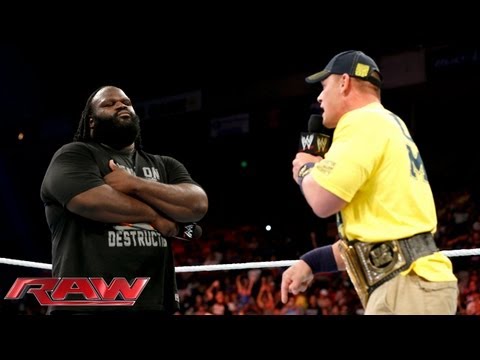 Mark Henry gets the better of John Cena: Raw, July 8, 2013
