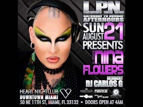 La Puta Nota Nina Flowers @Heart Miami 8.21.16