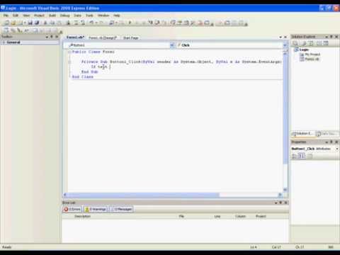 Visual Basic 2008 Tutorial Login