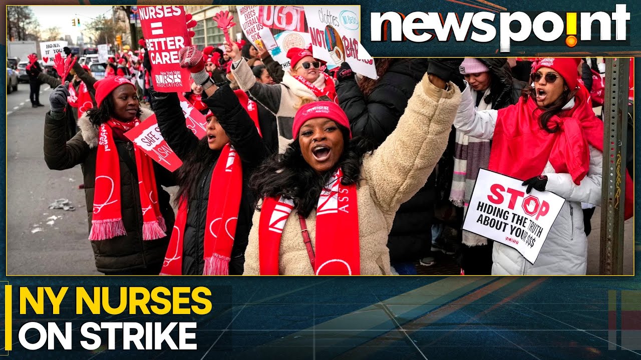 New York: Nearly 15,000 Nurses Strike at Major New York Hospitals | WION