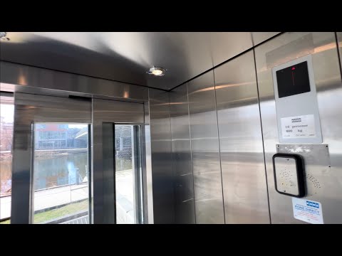 2002 KONE MonoSpace MRL Traction Elevator @ Sickla Kanalgatan 40, Stockholm, Sweden.