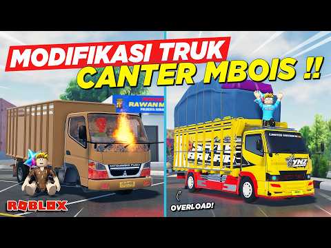 RESTORASI TRUK RONGSOK JADI TRUK MODIFIKASI MBOIS VIRAL MUATAN OVERLOAD !! ROLEPLAY TRUK - Roblox