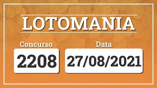 Capa de LOTOMANIA 2208