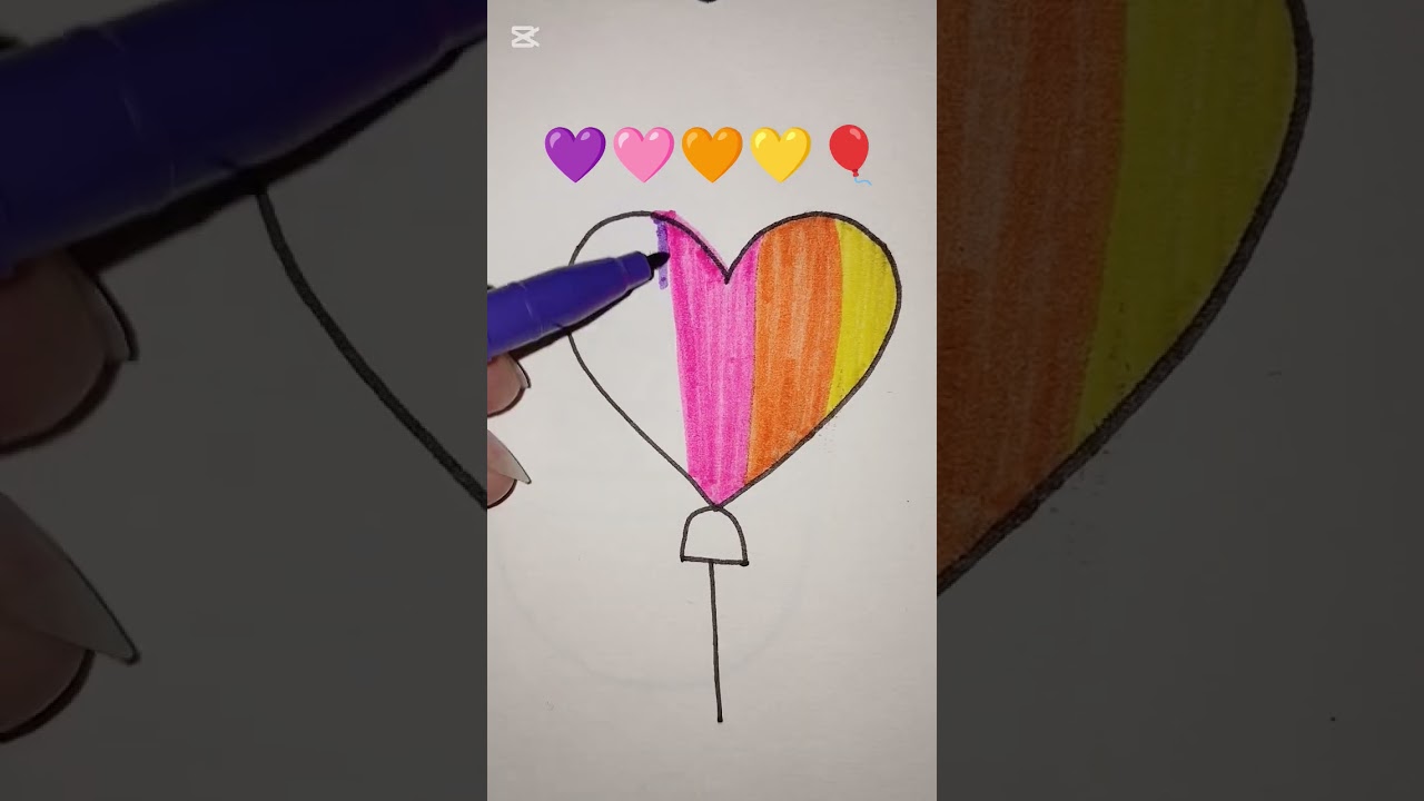 💜🩷🧡💛🎈Satisfying creative art #draw #colors #brush #video #art #creative #youtube #shorts #viral