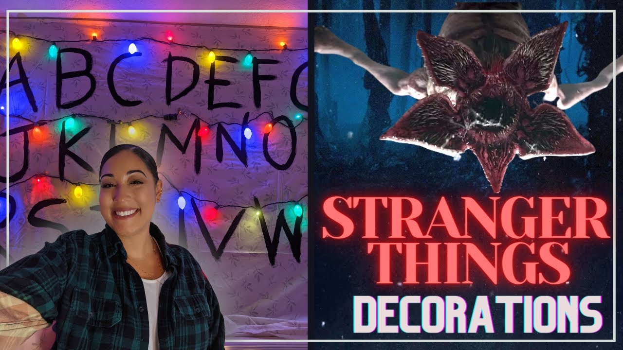 DIY STRANGER THINGS HALLOWEEN DECORATIONS | DIY DEMOGORGONS & ALPHABET LIGHT WALL !!
