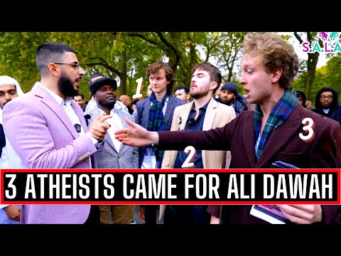 3 ATHEISTS SQUARE UP TO MUSLIM & END UP ARGUING EACH OTHER