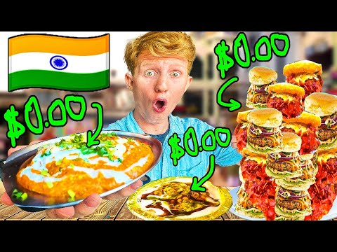I spoke fluent Hindi and got Unlimited Free Food in India 🇮🇳