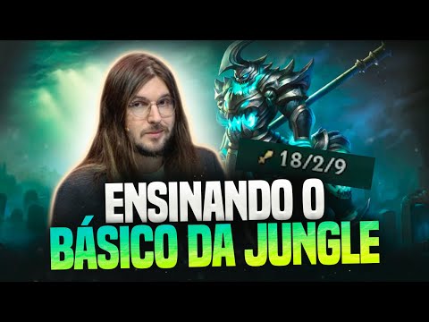 ENSINANDO O BÁSICO DA JUNGLE! LEAGUE OF LEGENDS!