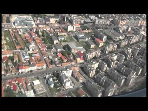 Clujul vazut din avion - aterizare la Cluj cu Lufthansa
