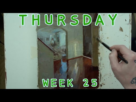 Thursday, Week 25: - Sacrifices, Oil on Paper (09/07/2020)