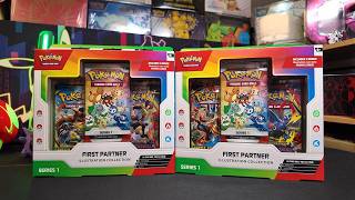 Opening Pokemon First Partner Illustration Collections!! #pokemon #packopenning #pokemoncards