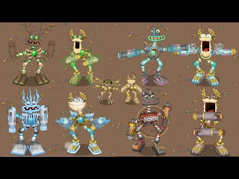 All Epic Wubbox Duet with each Golden Phase || My Singing Monsters
