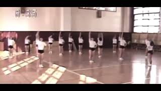 博多女子高校バトン部　ブルマーで8カウント練習