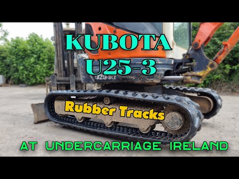 Kubota U25-3 gets New Rubber Tracks at Undercarriage Ireland