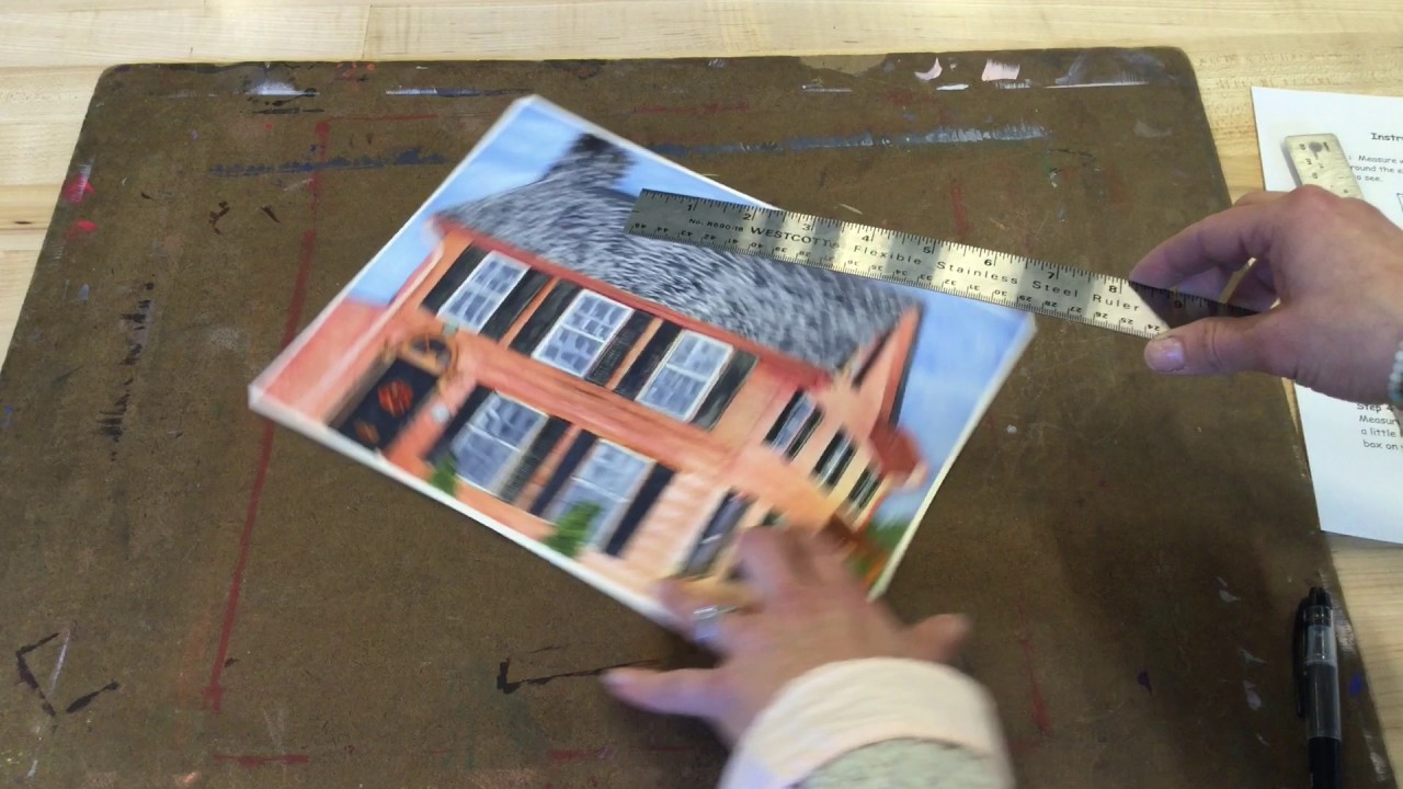 Matting Artwork Step 1: Measuring Artwork