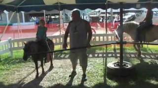 preview picture of video 'Maple Lane Wildlife Farm Pony Rides at the Fair'