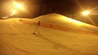 preview picture of video 'Night skiing. Me & my wife'