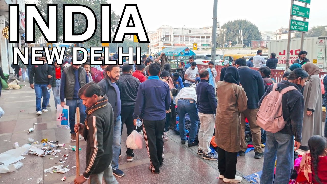 Immersive street-level walking tour through This is NEW DELHI (Other 2), India, showcasing authentic urban landscapes, local architecture, and the vibrant atmosphere of the city's neighborhoods