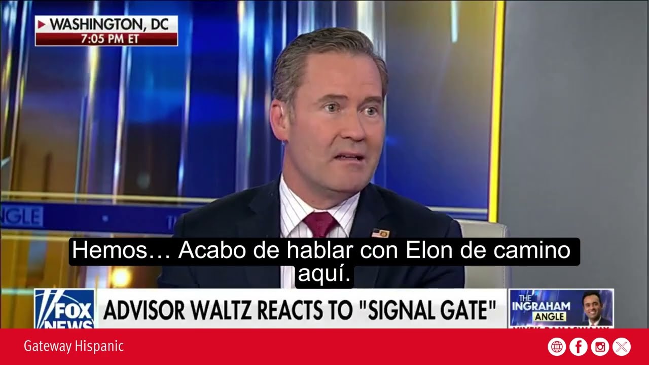 Advisor Waltz reacts to Signal Gate