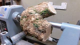 Woodturning - An Unknown Crotch Log !!