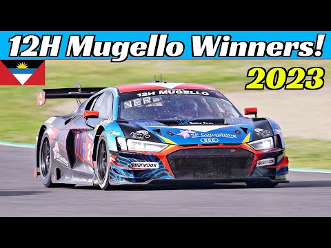 HAAS RT Audi R8 LMS GT3 EVO II Wins 12H Mugello 2023 - Antiguan's Team First Victory Race highlights
