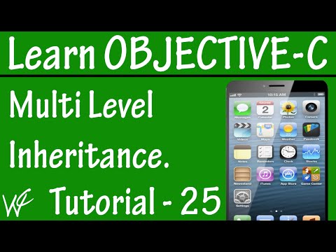 Free Objective C Programming Tutorial for Beginners 25 - Multi Level Inheritance