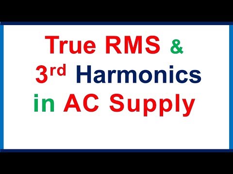True Root mean square RMS value in multimeter, 3rd harmonic Video