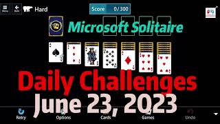 Microsoft Solitaire Daily Challenges: June 23, 2023 | Solve Today's Puzzles!