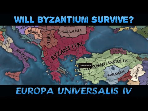 EU4 but Byzantium starts with little help (AI Only Timelapse)