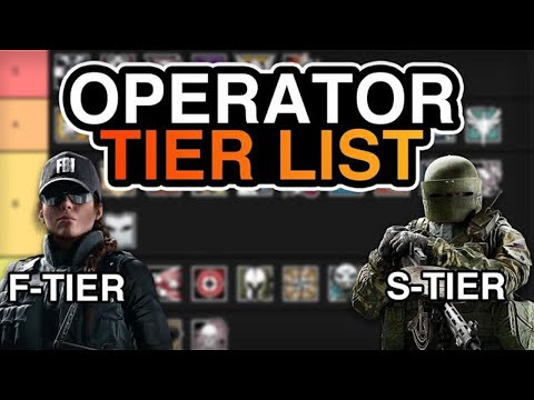 Rainbow Six Siege Operator Tier list 2020