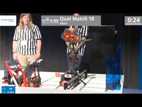 VEX Worlds 2016 - VEXIQ Middle School - Math - Qual 18 (35J 5148A) 103