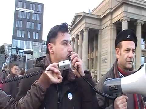 كلمة العسكري المنشق وليد القشعمي بعد لقائه الخارجية الألمانية