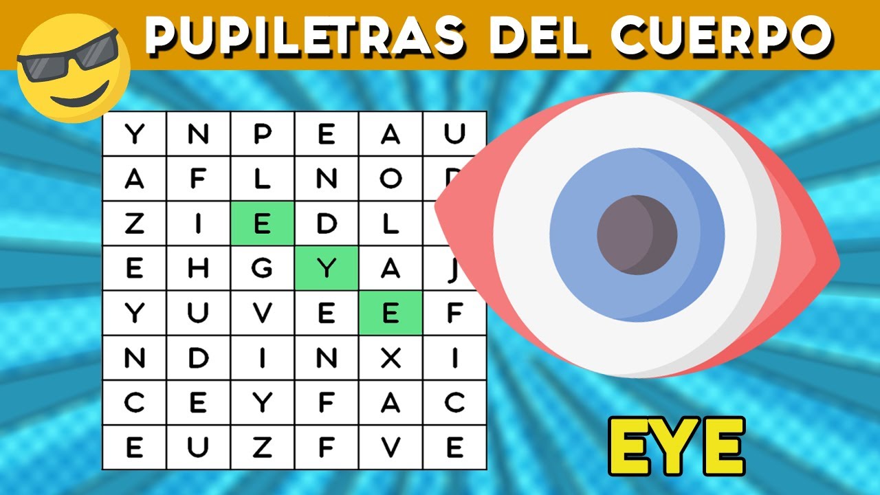 SOPA DE LETRAS Partes del cuerpo 🤩👀🧠SÓLO PARA GENIOS🥶🧩💎EL 80% FALLALES