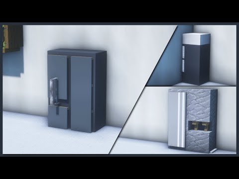 MCram - ⚒️ Minecraft : 5 Simple Refrigerator Ideas 🧊