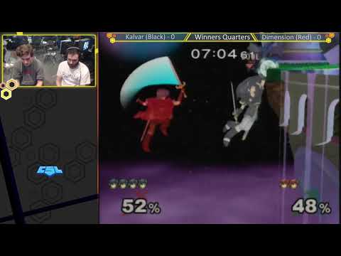 Mass Madness 26 SSBM - Kalvar (Black Marth) vs. Dimension (Red Marth) - Melee WQF