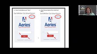 Aeries Parent Portal Training English