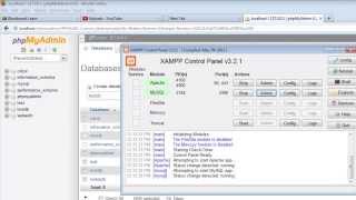 Connect to MySQL with PHP in XAMPP / Create a new database