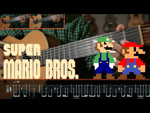 SUPER MARIO BROS. | Guitar TAB Lesson with Chords