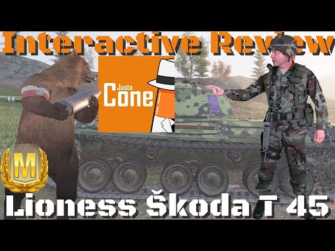 Lioness Škoda T 45 Interactive Tank Review, World of Tanks Console.
