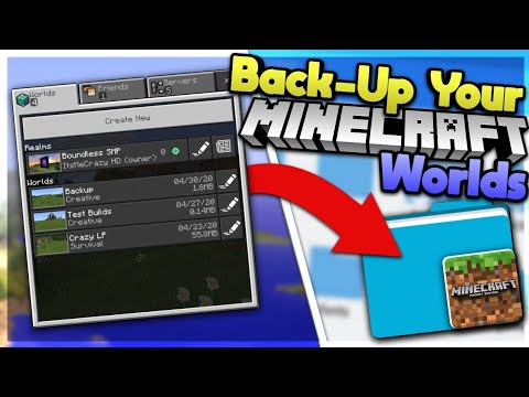 Ultimate MCPE Backup Secrets! Backup & Restore Worlds with ItsMeCrazy