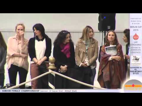 First place Berlin Cup Werder 2015 - Junior Female Championship (Class 17) - N.11 JULY V