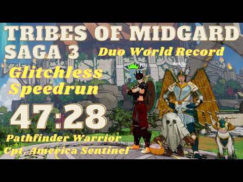 Tribes of Midgard Season 3 speedrun duo World Record 47:28