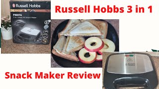 UNBOXING RUSSELL HOBBS 3 in 1 SNACK MAKER