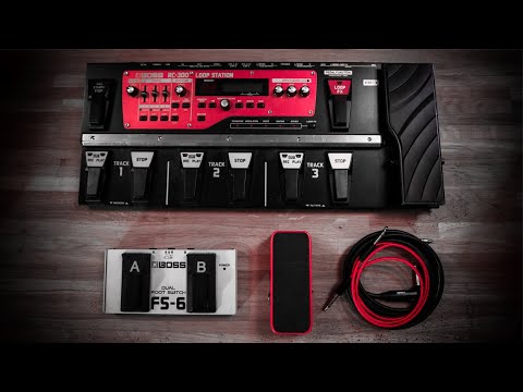 I wish the BOSS RC-505 could do THIS!? BOSS RC-300 Loop Pedal Dual-Foot Switches! | Tutorial
